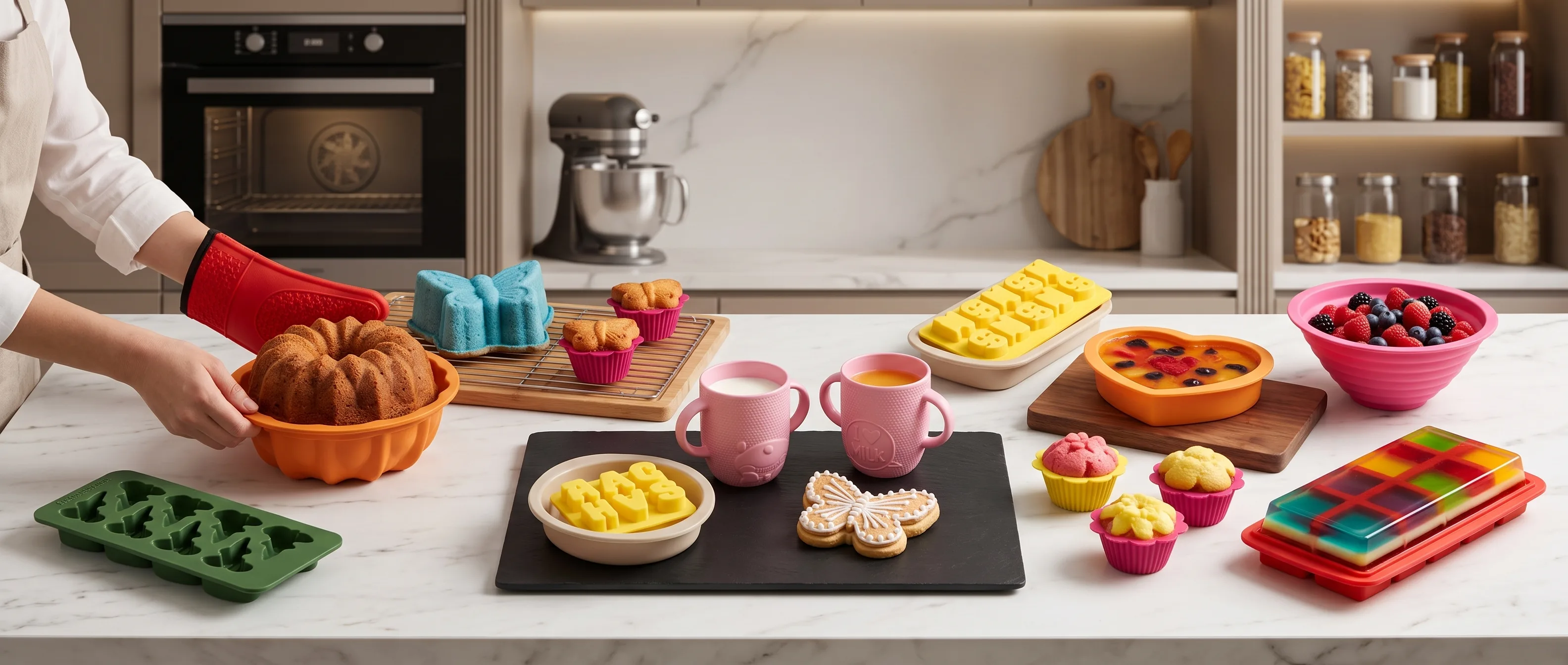 Precision molded silicone keypad